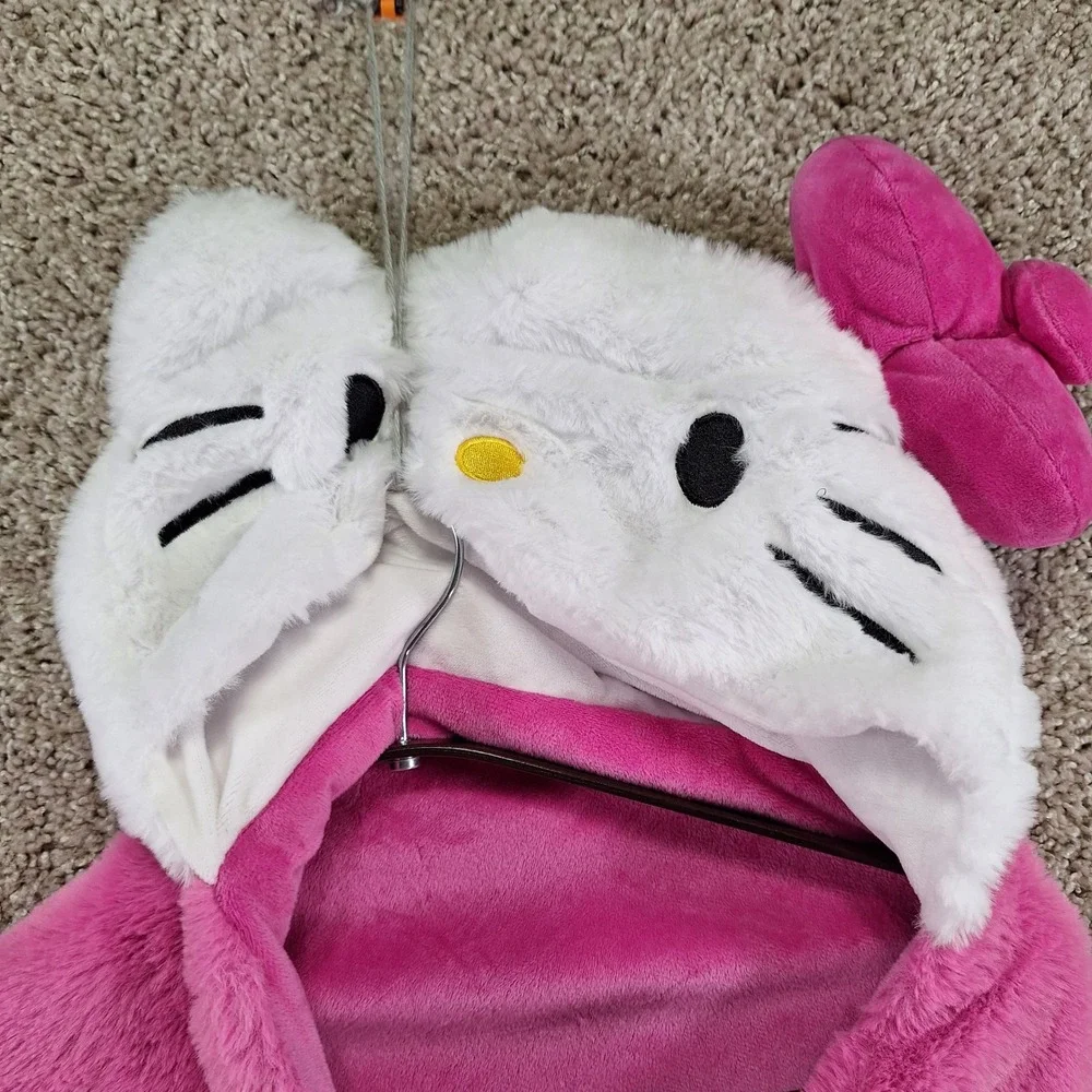 Hello Kitty by Sanrio Hooded Blanket Wrap Pink Comfy Throw Loungewear Y2K Sleep